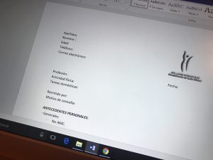 Consulta de suelo pélvico Historia clínica